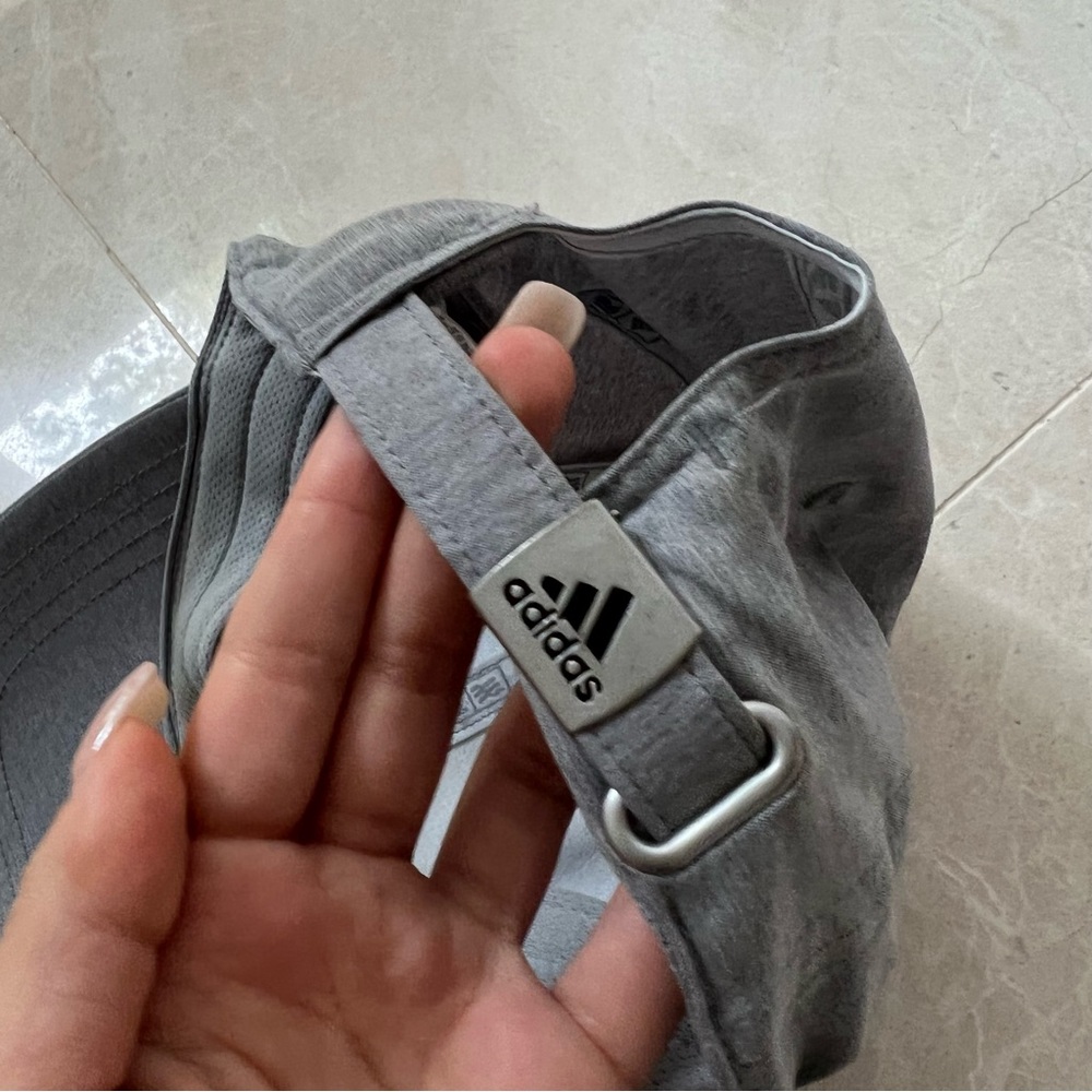 Adidas Solid Gray Adjustable Baseball Hat - image 6